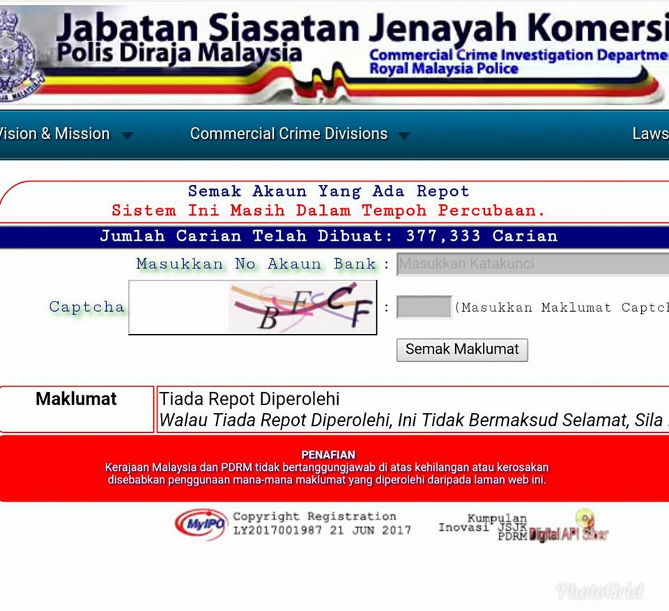 Semak Scammer Online 2017