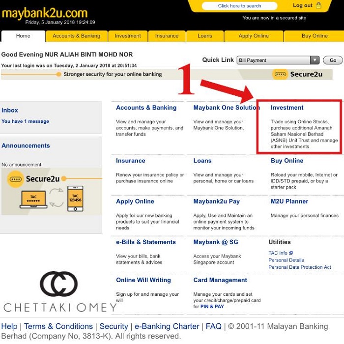 Simpan Duit ASB Melalui Maybank2u