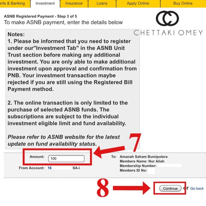 Simpan duit ASB melalui maybank2u