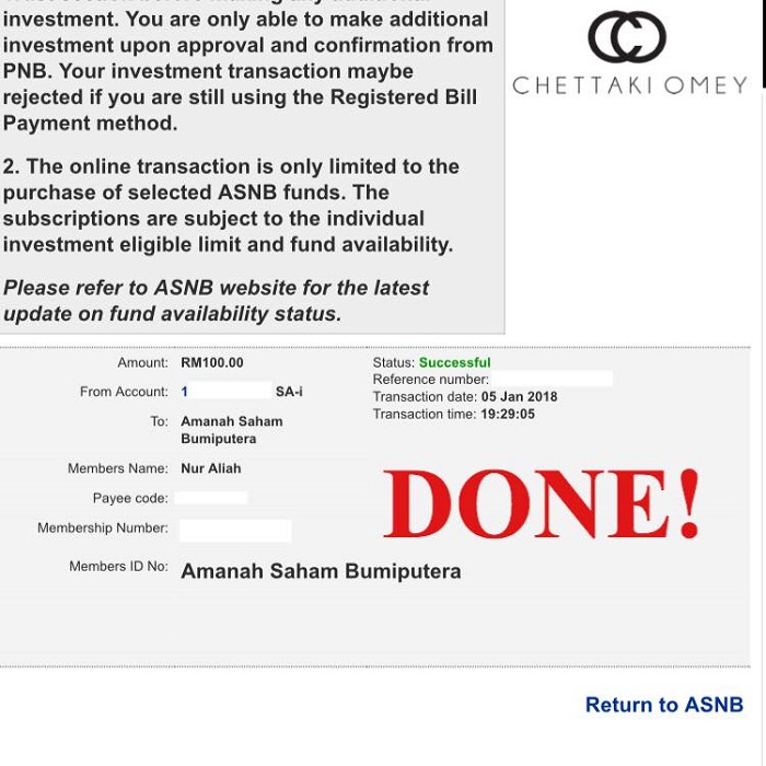 Simpan duit ASB melalui maybank2u