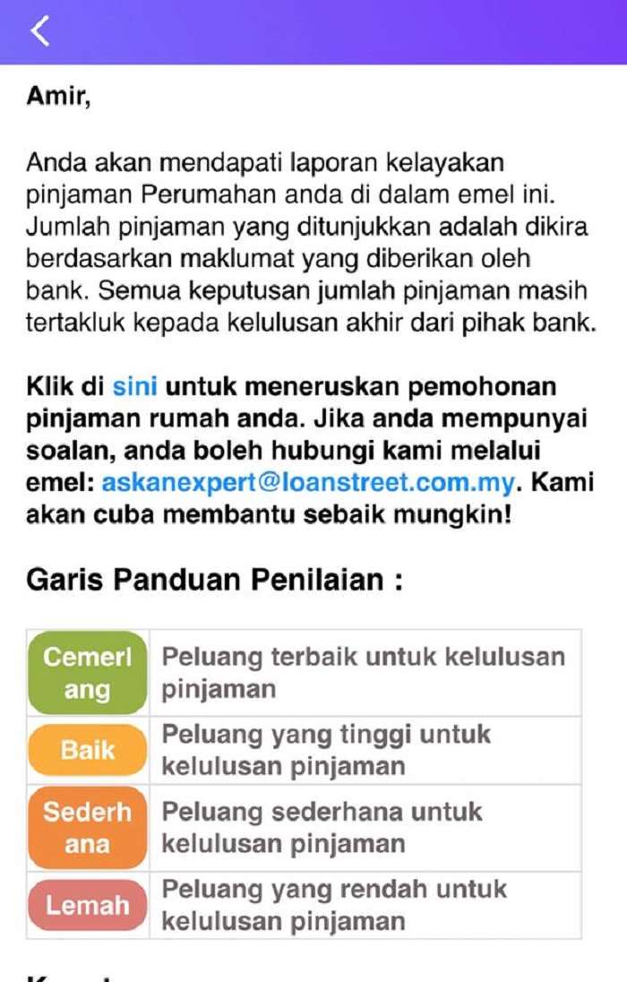 Semak Kelayakan Beli Rumah Secara Online