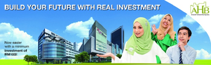 Gambar promosi pelaburan Amanah Hartanah Bumiputera (AHB) oleh Neelofa.