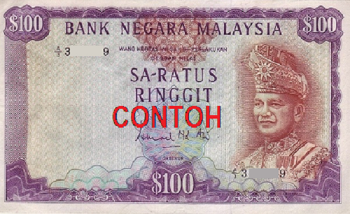 Wang kertas RM100