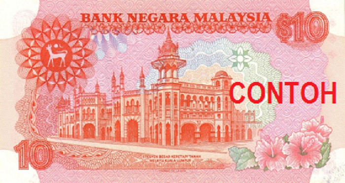 Wang kertas RM10siri 5belakang