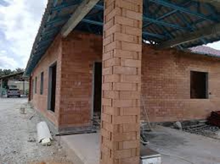 Ilustrasi penggunaan Interlocking Bricks System untuk pembinaan rumah.