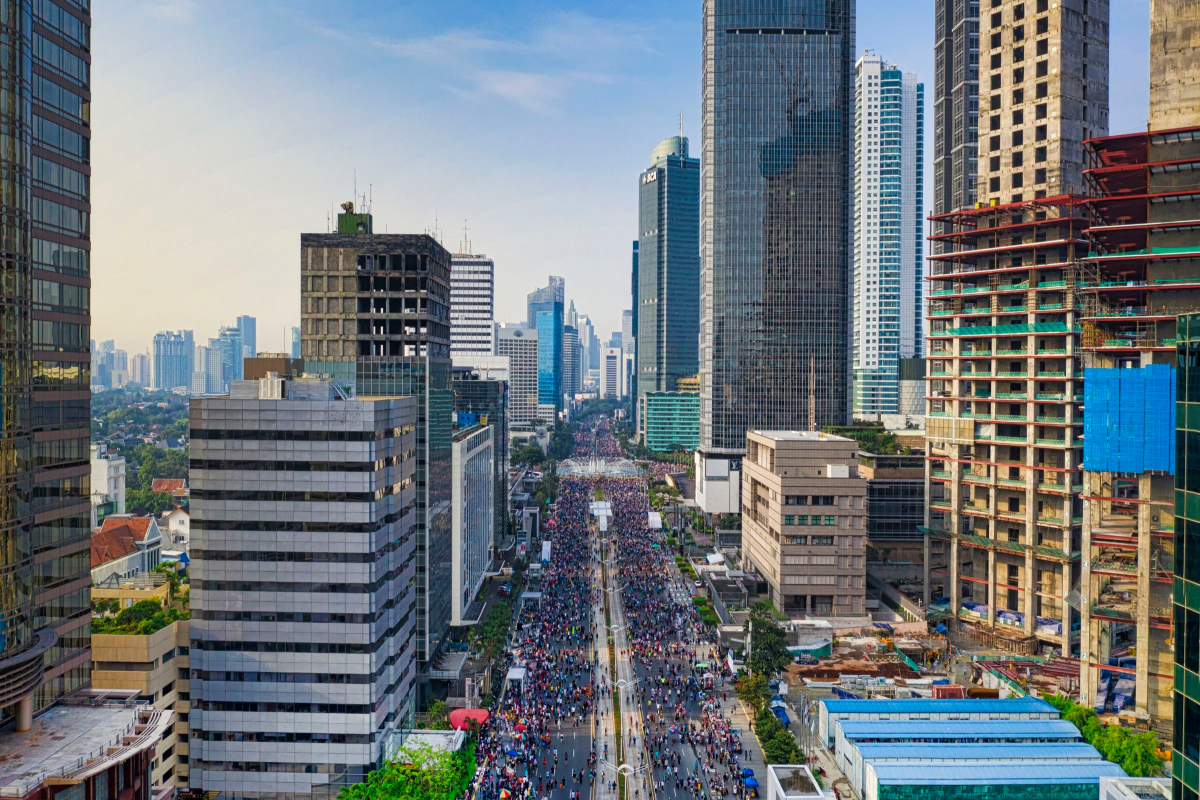 Monumen Nasional (Monas) di Jakarta, Indonesia