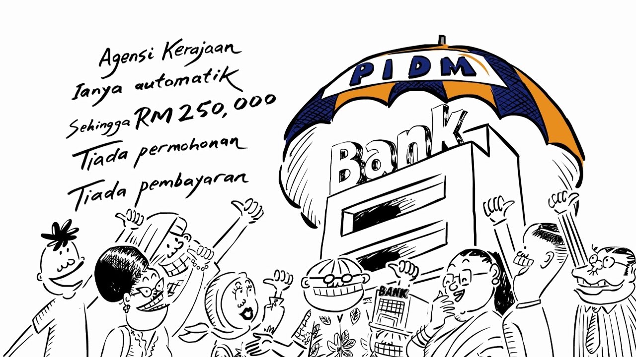 Logo atau gambaran tentang perlindungan kewangan oleh PIDM di Malaysia.