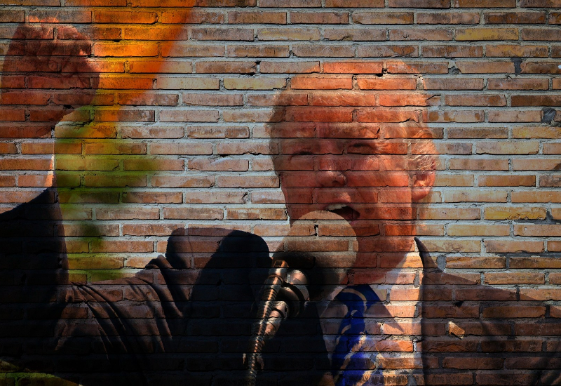 Gambar Presiden Amerika Syarikat, Donald Trump, ahli perniagaan dan pemaju hartanah.