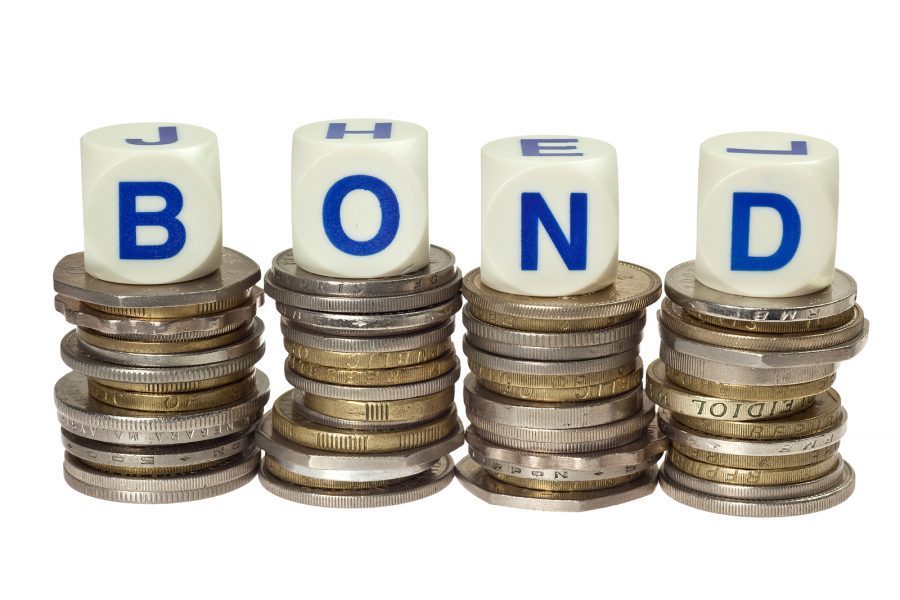 Ilustrasi konsep bon (bond) sebagai pelaburan hutang antara pelabur dan penerbit bon.