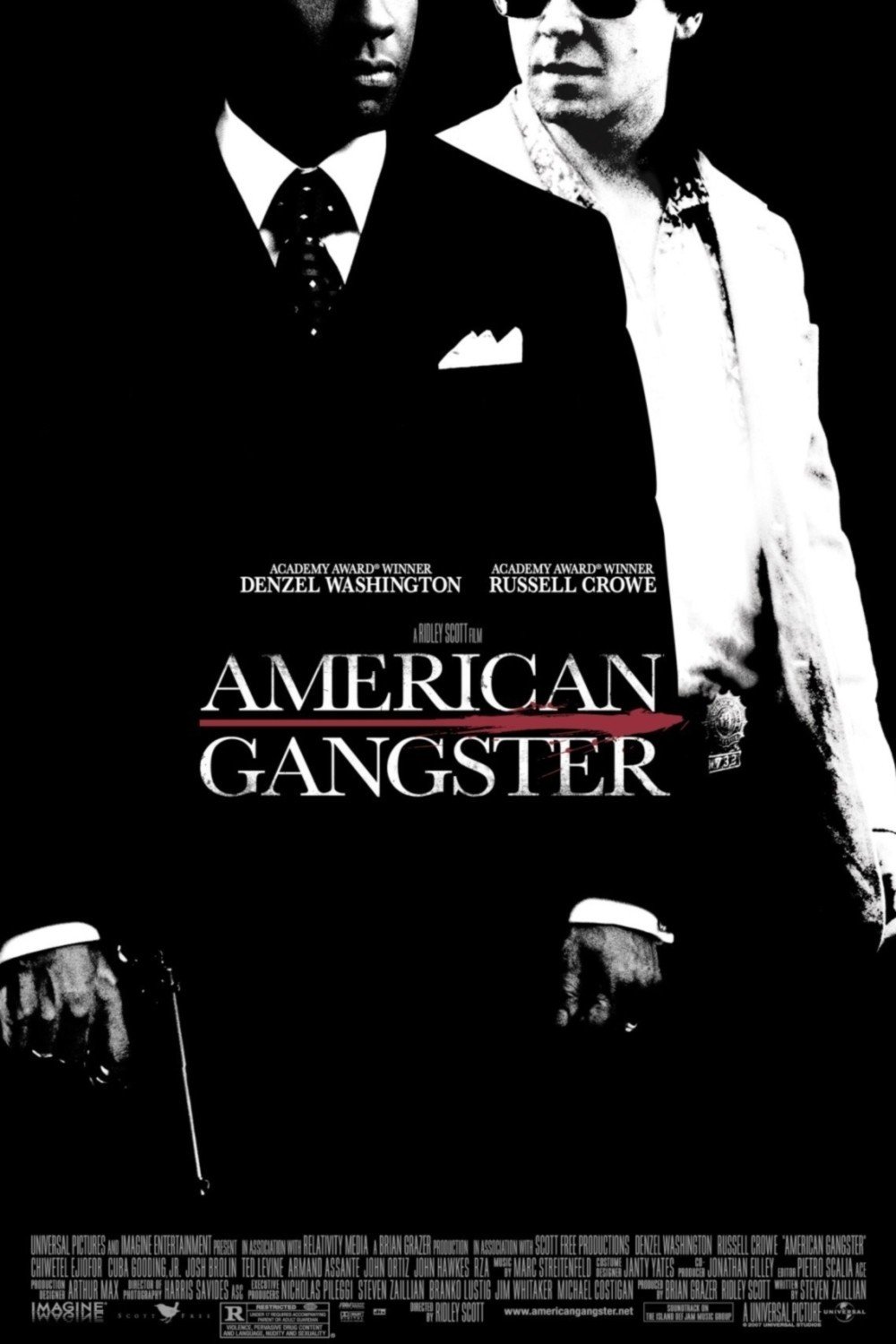 Poster filem American Gangster yang menjadi salah satu inspirasi perniagaan.