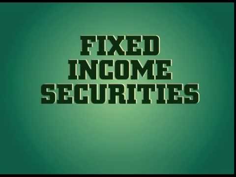 Ilustrasi konsep sekuriti pendapatan tetap atau fixed-income security