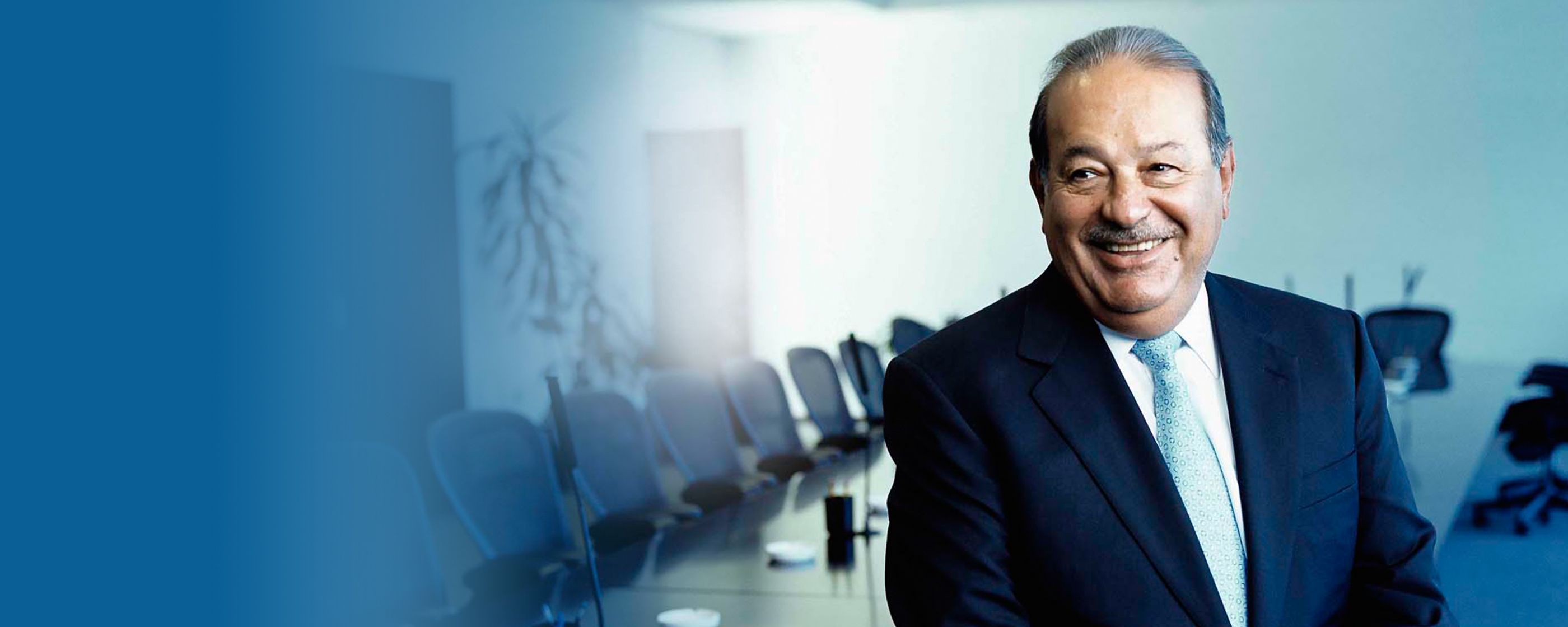 Imej menunjukkan Carlos Slim Helú, jutawan Mexico yang dikenali sebagai Warren Buffett Mexico.