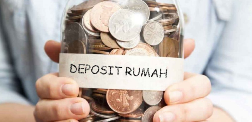 Ilustrasi duit untuk membayar deposit rumah pertama.