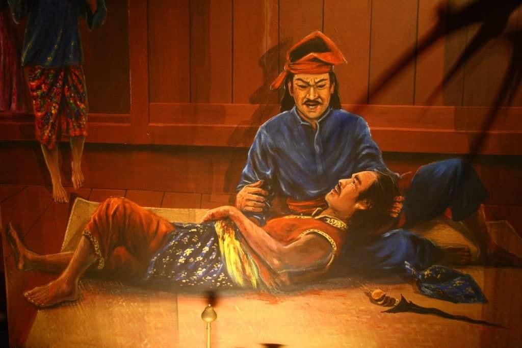 Ilustrasi Hang Tuah berdasarkan cerita Hikayat Melayu