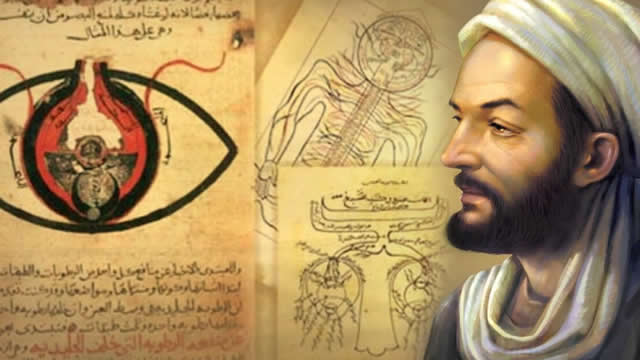Gambar berkaitan biografi Ibnu Sina (Avicenna), ilmuan Islam dan saintis perubatan.