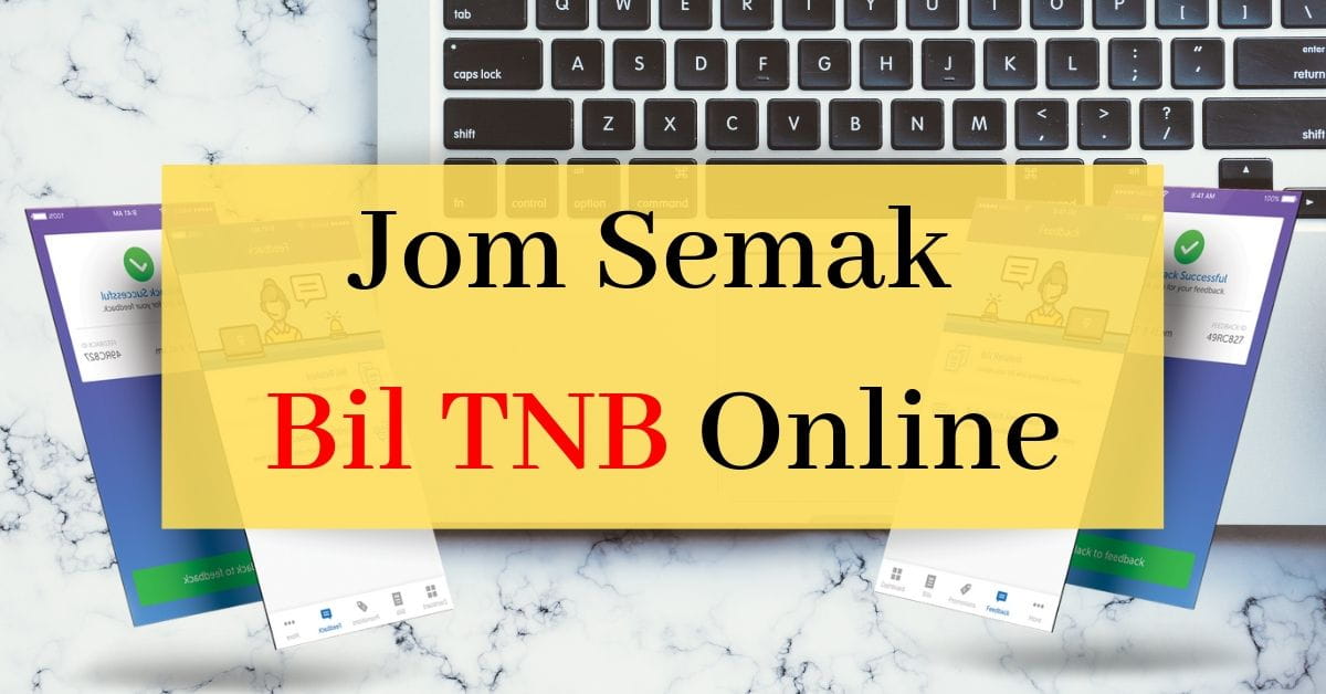 Cara menyemak Bil TNB Online di skrin komputer