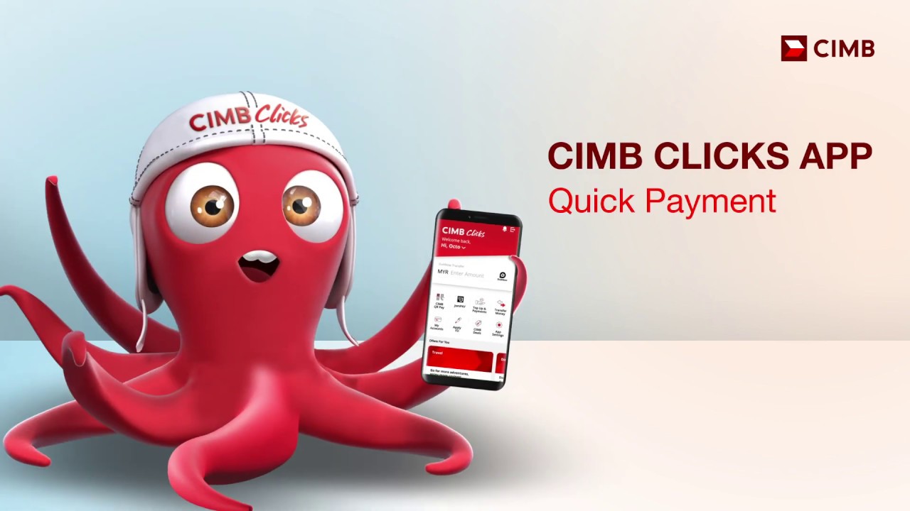Ilustrasi langkah pendaftaran perbankan dalam talian CIMB Clicks.