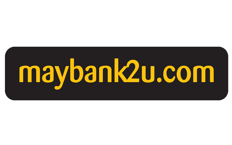 Gambar skrin pendaftaran dan log masuk akaun Maybank2u.