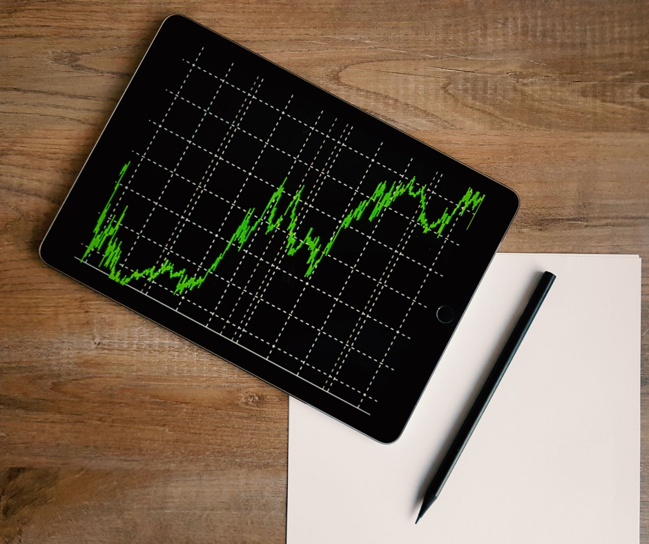Ilustrasi konsep saham dan pelaburan bursa saham