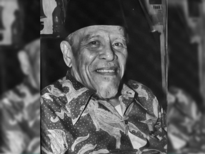 Potret Buya Hamka menyampaikan hikmah tentang budi dan bangsa