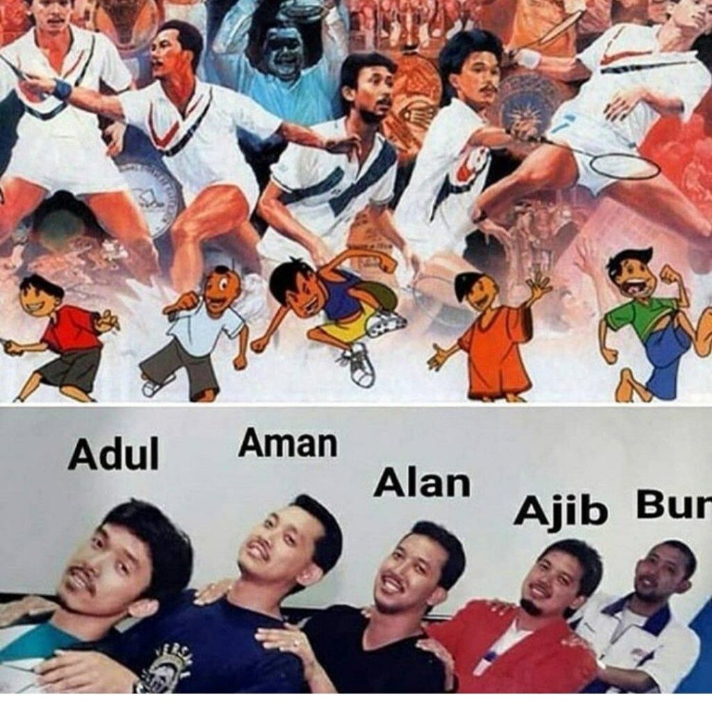 Kumpulan pemain badminton anak Sidek yang mewakili Malaysia