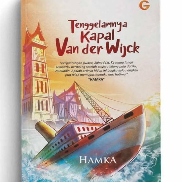 Kulit buku atau ilustrasi novel Tenggelamnya Kapal Van Der Wijck