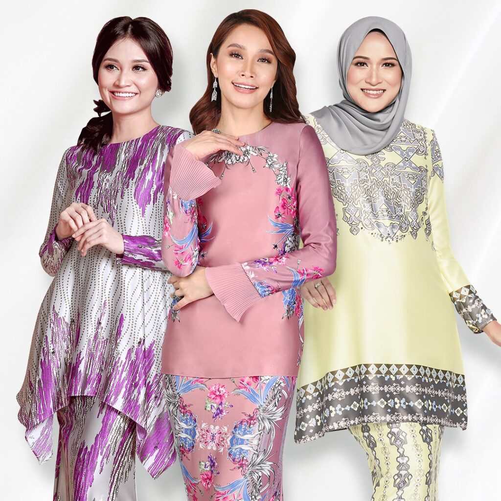 Contoh pakaian formal wanita dengan paduan warna terhad