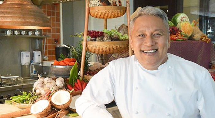 Gambar Datuk Chef Wan, chef selebriti Malaysia yang terkenal di peringkat antarabangsa.