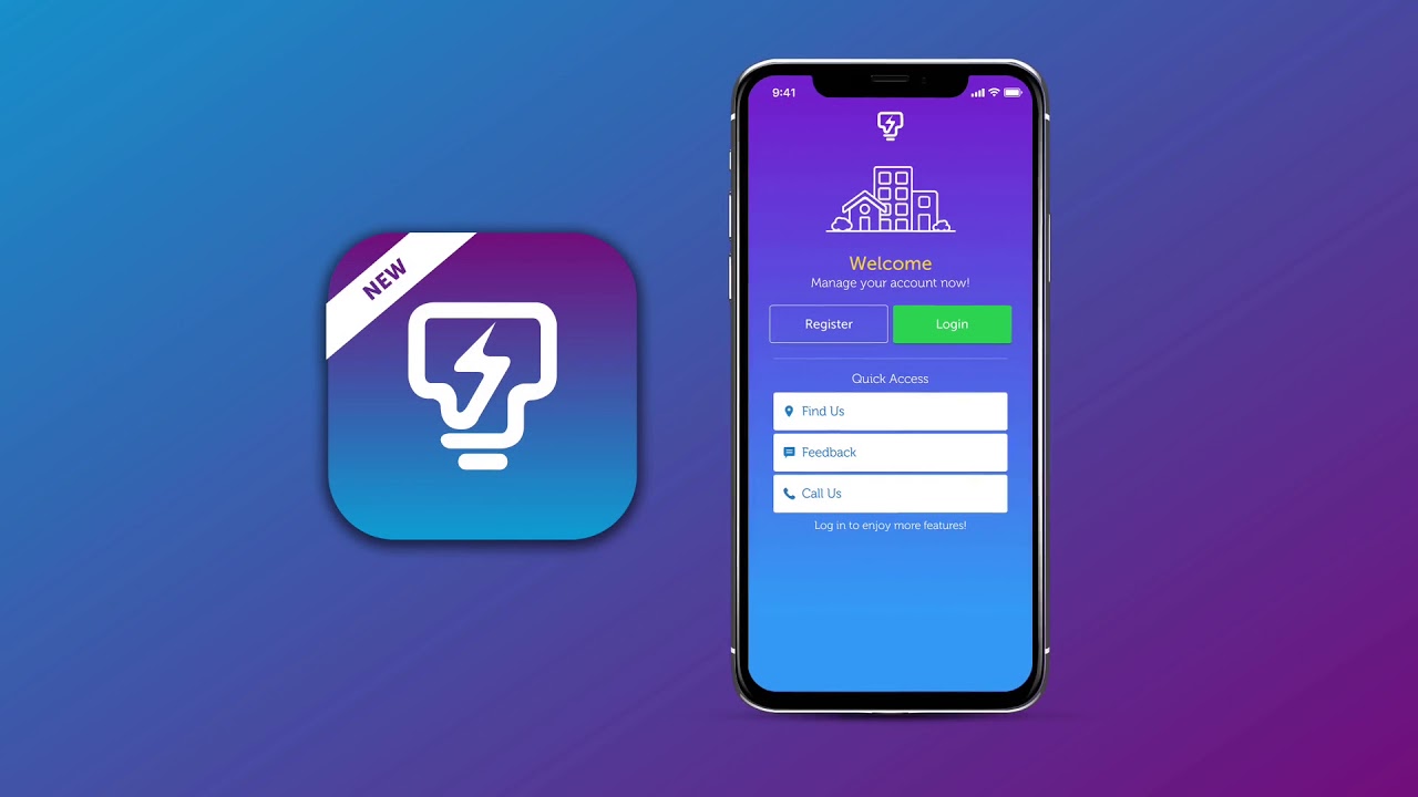 Ilustrasi cara membayar bil elektrik secara online melalui telefon pintar.