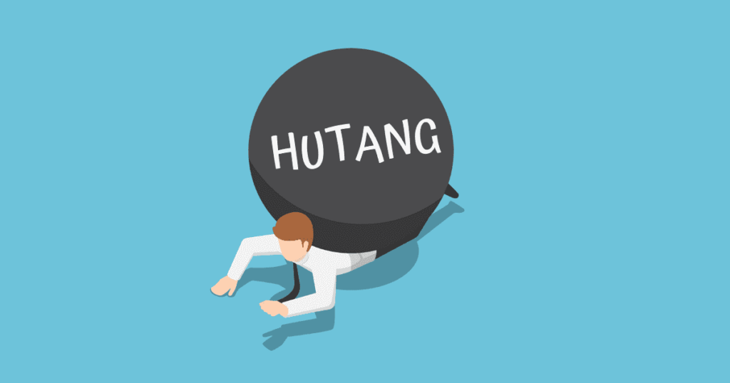 Ilustrasi hutang dan pengurusan bayaran hutang
