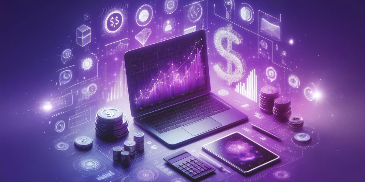 Ilustrasi kecerdasan buatan generatif (GenAI) digunakan dalam analisis data aktuari dan insurans.