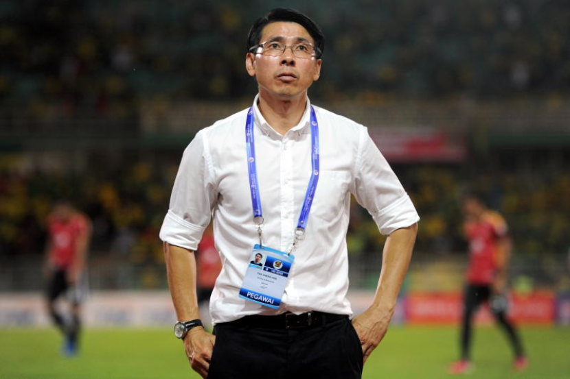 Gambar Tan Cheng Hoe, jurulatih bola sepak Malaysia.